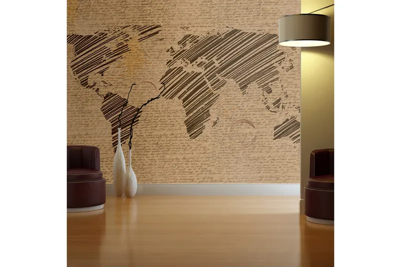 Fototapet Anteckningar Från Resor 200x154 - Artgeist sp. z o. o. - Inredning & dekor - Väggdekor - Tapeter & tapettillbehör - Fototapeter