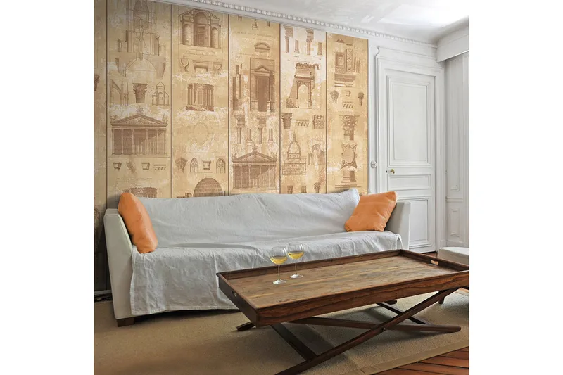 Fototapet Architectural Pearl 50x1000 - Artgeist sp. z o. o. - Inredning & dekor - Väggdekor - Tapeter & tapettillbehör - Fototapeter