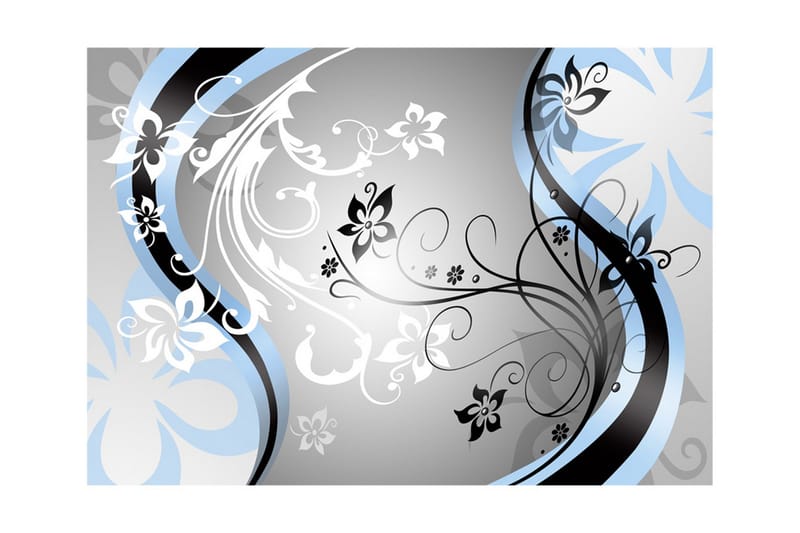 Fototapet Art-Flowers Blue 400x280 - Artgeist sp. z o. o. - Inredning & dekor - Väggdekor - Tapeter & tapettillbehör - Fototapeter