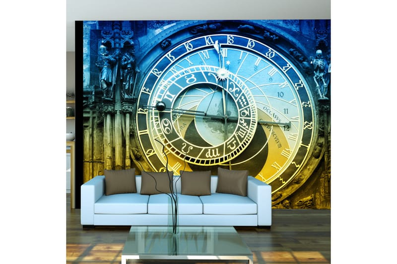 FOTOTAPET Astronomiska Klockan Prag 350x270 - Artgeist sp. z o. o. - Inredning & dekor - Väggdekor - Tapeter & tapettillbehör - Fototapeter