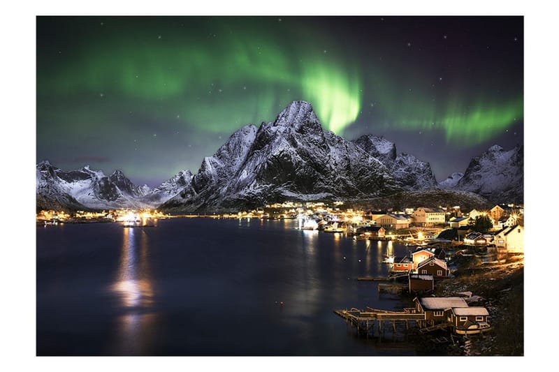Fototapet Aurora Borealis 100x70 - Artgeist sp. z o. o. - Inredning & dekor - Väggdekor - Tapeter & tapettillbehör - Fototapeter