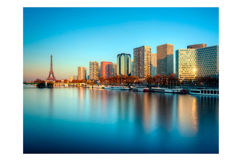 Fototapet Avkoppling Från Seine 350x270 - Artgeist sp. z o. o. - Inredning & dekor - Väggdekor - Tapeter & tapettillbehör - Fototapeter
