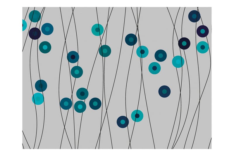 Fototapet Azure Buttons 200x154 - Artgeist sp. z o. o. - Inredning & dekor - Väggdekor - Tapeter & tapettillbehör - Fototapeter