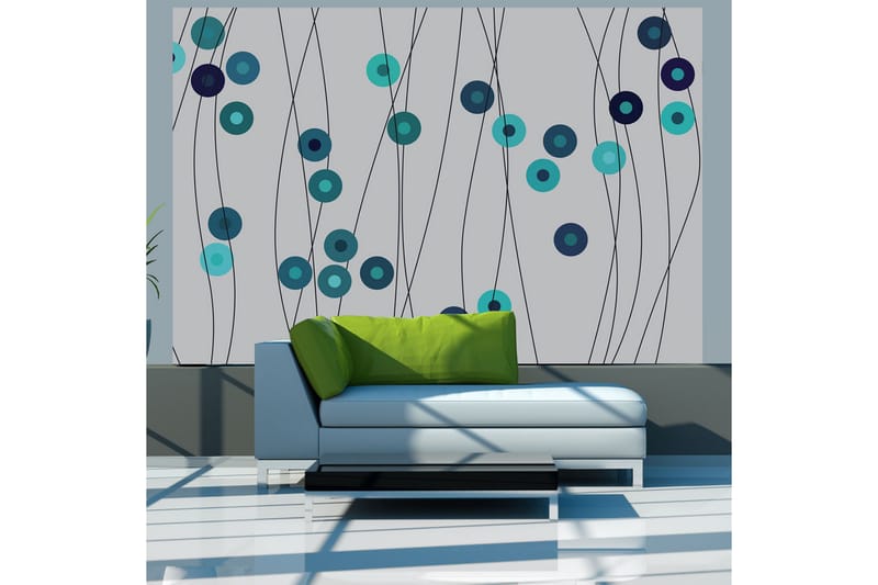 FOTOTAPET Azure Buttons 400x309, Artgeist sp. z o. o.