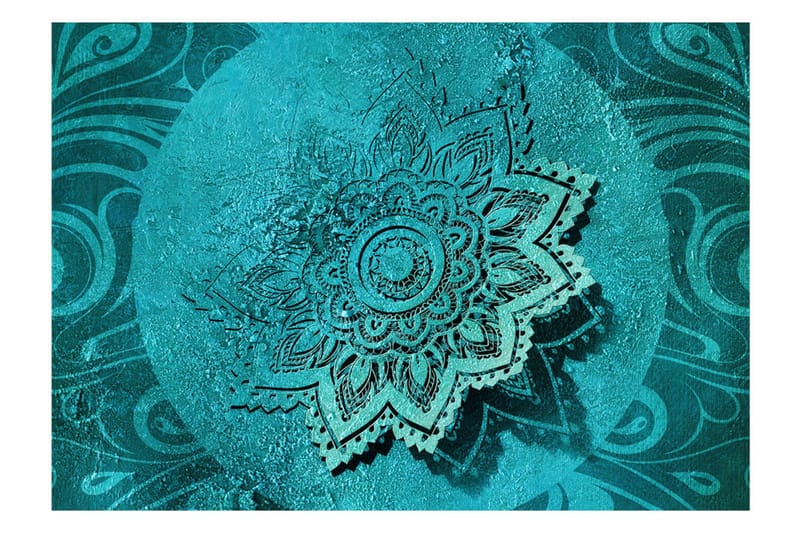 Fototapet Azure Flower 300x210 - Artgeist sp. z o. o. - Inredning & dekor - Väggdekor - Tapeter & tapettillbehör - Fototapeter