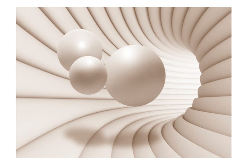 Fototapet Balls In The Tunnel 250x175 - Artgeist sp. z o. o. - Inredning & dekor - Väggdekor - Tapeter & tapettillbehör - Fototapeter