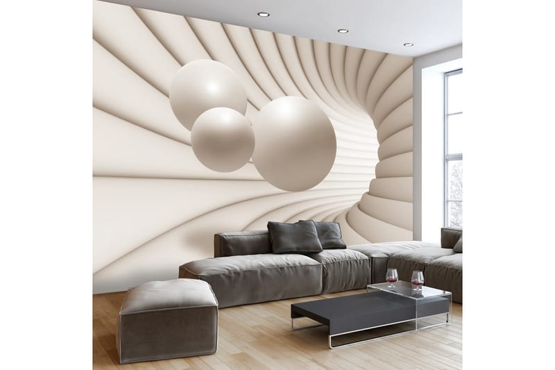 FOTOTAPET Balls In The Tunnel 400x280, Artgeist sp. z o. o.