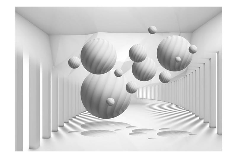 FOTOTAPET Balls In White 250x175 - Artgeist sp. z o. o. - Inredning & dekor - Väggdekor - Tapeter & tapettillbehör - Fototapeter