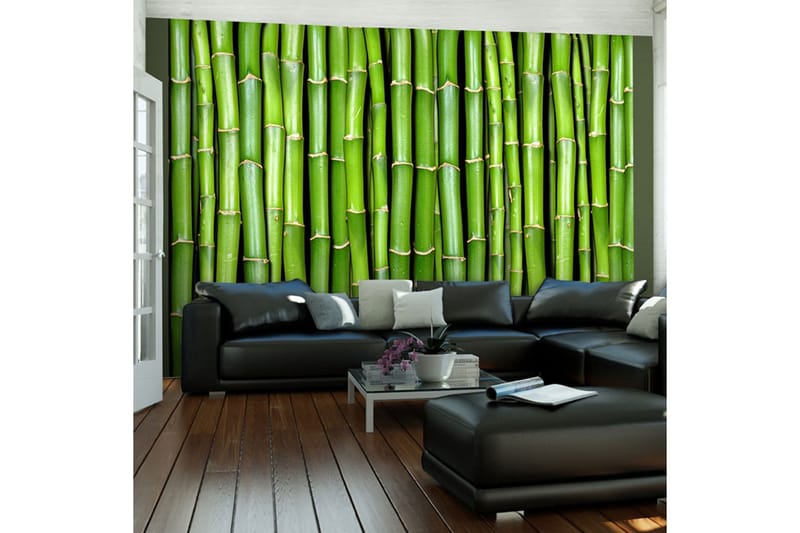 Fototapet Bamboo Wall 400x309 - Artgeist sp. z o. o. - Inredning & dekor - Väggdekor - Tapeter & tapettillbehör - Fototapeter