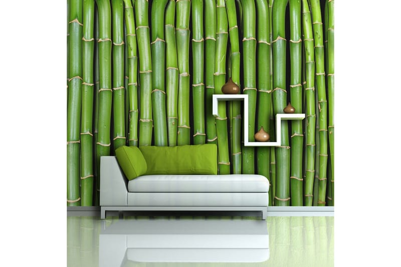 Fototapet Bamboo Wall 450x270 - Artgeist sp. z o. o. - Inredning & dekor - Väggdekor - Tapeter & tapettillbehör - Fototapeter