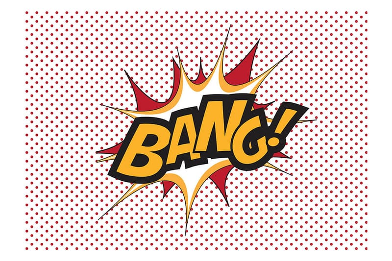 FOTOTAPET Bang! 100x70 - Artgeist sp. z o. o. - Inredning & dekor - Väggdekor - Tapeter & tapettillbehör - Fototapeter