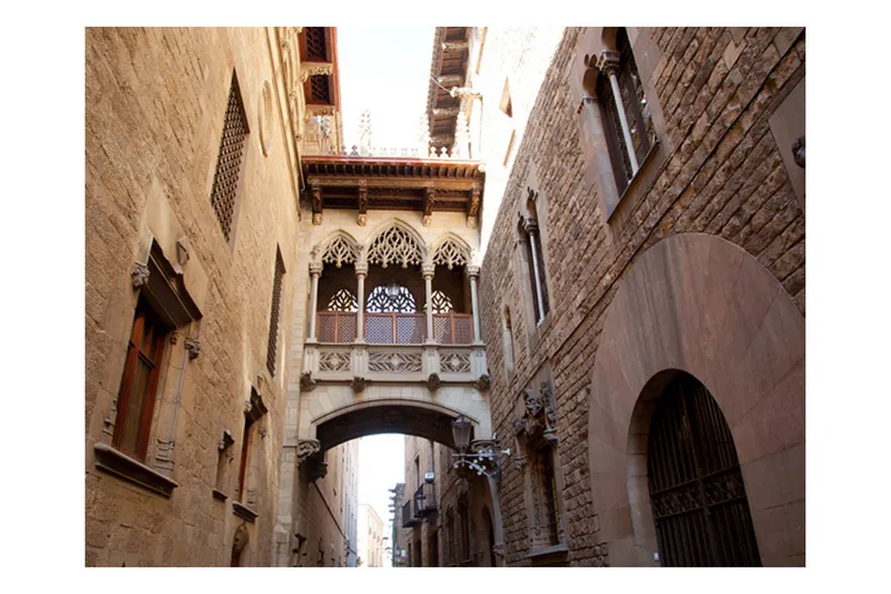 Fototapet Barcelona Palau Generalitat 200x154 - Artgeist sp. z o. o. - Inredning & dekor - Väggdekor - Tapeter & tapettillbehör - Fototapeter