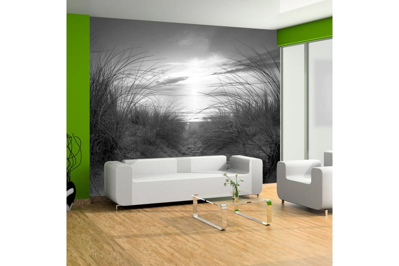 FOTOTAPET Beach Black And White 200x140 - Artgeist sp. z o. o. - Inredning & dekor - Väggdekor - Tapeter & tapettillbehör - Fototapeter