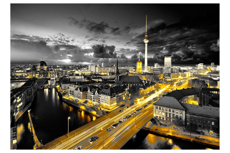 Fototapet Berlin At Night 150x105 - Artgeist sp. z o. o. - Inredning & dekor - Väggdekor - Tapeter & tapettillbehör - Fototapeter