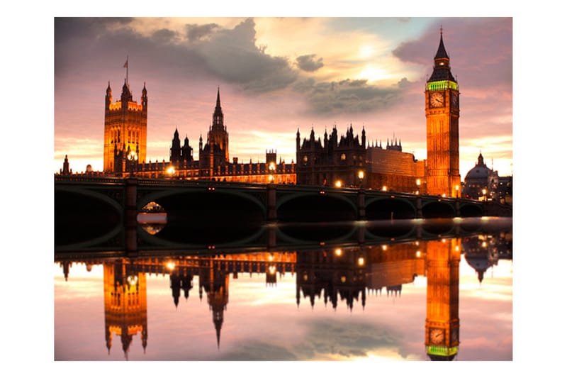 Fototapet Big Ben Kväll London 350x270, Artgeist sp. z o. o.