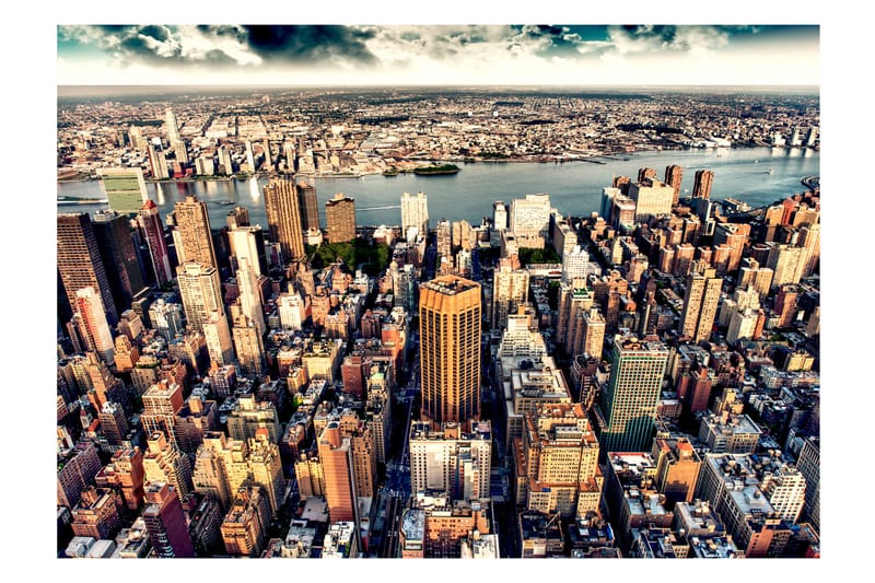 FOTOTAPET Bird's Eye View Of New York 100x70, Artgeist sp. z o. o.