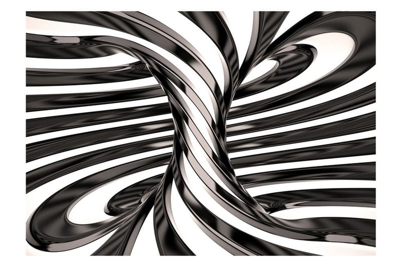 FOTOTAPET Black And White Swirl 300x210 - Artgeist sp. z o. o. - Inredning & dekor - Väggdekor - Tapeter & tapettillbehör - Fototapeter