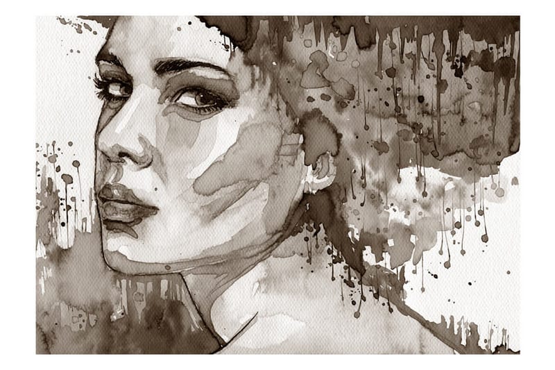 Fototapet Black Lady 350x245 - Artgeist sp. z o. o. - Inredning & dekor - Väggdekor - Tapeter & tapettillbehör - Fototapeter