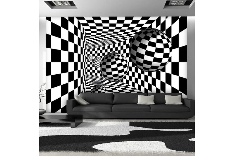 FOTOTAPET Black & White Corridor 300x210 - Artgeist sp. z o. o. - Inredning & dekor - Väggdekor - Tapeter & tapettillbehör - Fototapeter