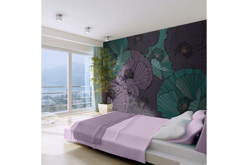 Fototapet Blomsterrabatt 450x270 - Artgeist sp. z o. o. - Inredning & dekor - Väggdekor - Tapeter & tapettillbehör - Fototapeter