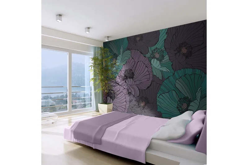 Fototapet Blomsterrabatt 450x270 - Artgeist sp. z o. o. - Inredning & dekor - Väggdekor - Tapeter & tapettillbehör - Fototapeter