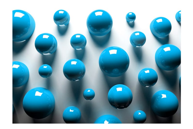 FOTOTAPET Blue Balls 100x70 - Artgeist sp. z o. o. - Inredning & dekor - Väggdekor - Tapeter & tapettillbehör - Fototapeter