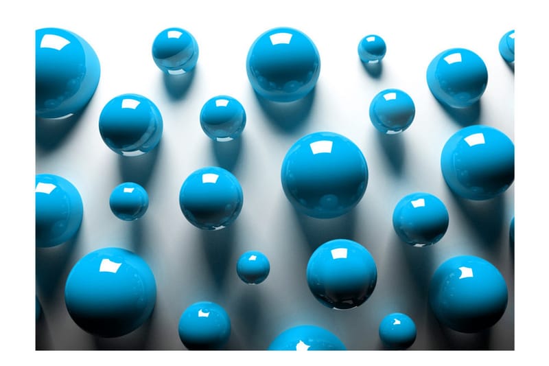 Fototapet Blue Balls 250x175 - Artgeist sp. z o. o. - Inredning & dekor - Väggdekor - Tapeter & tapettillbehör - Fototapeter