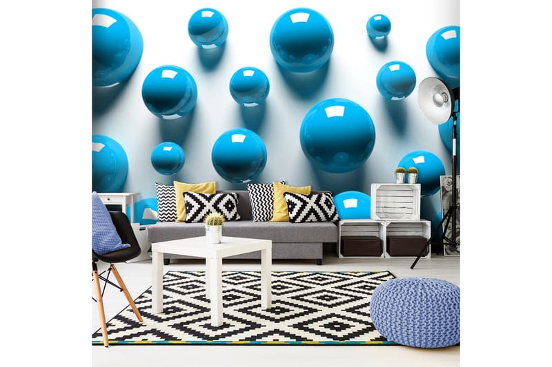 Fototapet Blue Balls 250x175, Artgeist sp. z o. o.