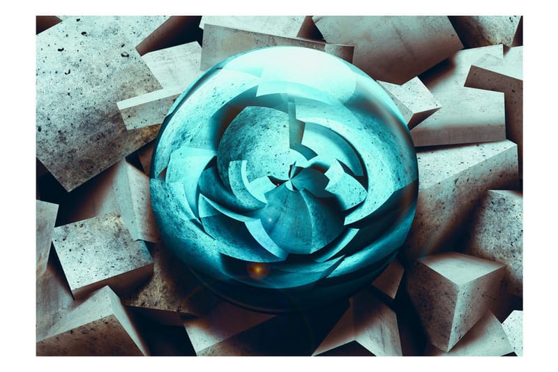 Fototapet Blue Glow 150x105 - Artgeist sp. z o. o. - Inredning & dekor - Väggdekor - Tapeter & tapettillbehör - Fototapeter