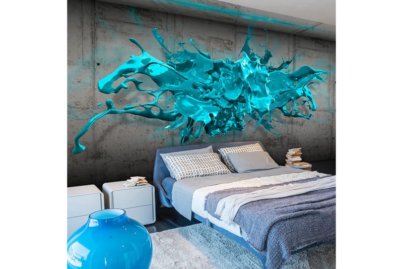 Fototapet Blue Ink Blot 400x280, Artgeist sp. z o. o.