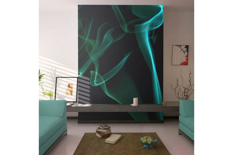 Fototapet Blue Smoke Waves 400x309, Artgeist sp. z o. o.