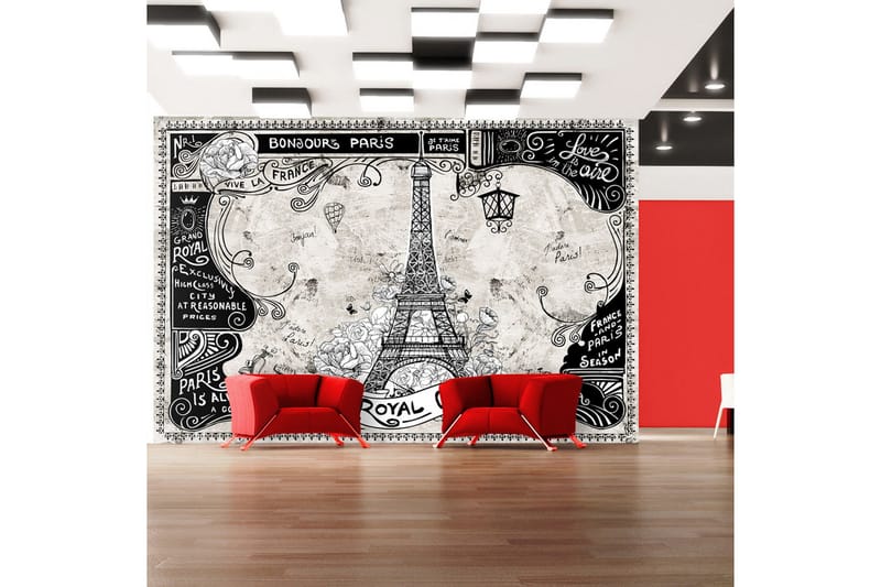 Fototapet Bonjour Paris 100x70, Artgeist sp. z o. o.