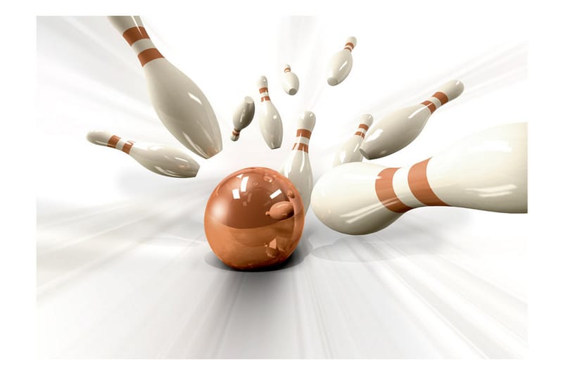 FOTOTAPET Bowling 300x210 - Artgeist sp. z o. o. - Inredning & dekor - Väggdekor - Tapeter & tapettillbehör - Fototapeter