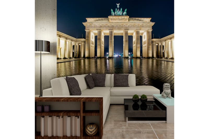 FOTOTAPET Brandenburger Tor På Natten 300x231 - Artgeist sp. z o. o. - Inredning & dekor - Väggdekor - Tapeter & tapettillbehör - Fototapeter