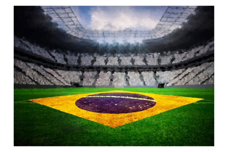 Fototapet Brazilian Stadium 350x245 - Artgeist sp. z o. o. - Inredning & dekor - Väggdekor - Tapeter & tapettillbehör - Fototapeter