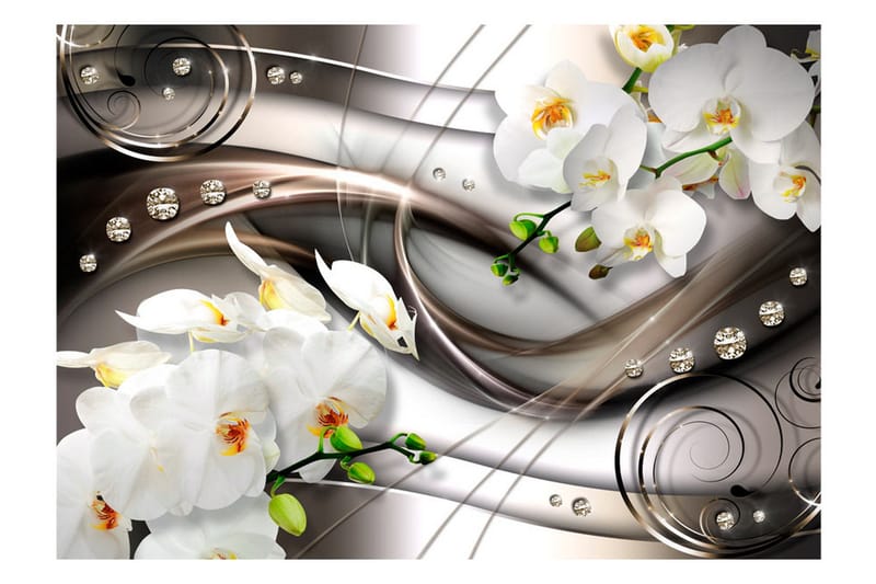 Fototapet Breeze And Orchid 350x245 - Artgeist sp. z o. o. - Inredning & dekor - Väggdekor - Tapeter & tapettillbehör - Fototapeter