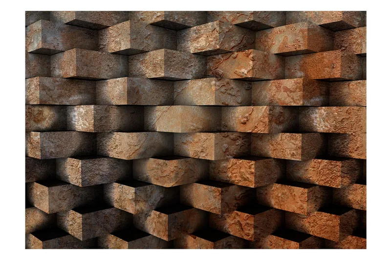Fototapet Brick Braid 100x70 - Artgeist sp. z o. o. - Inredning & dekor - Väggdekor - Tapeter & tapettillbehör - Fototapeter