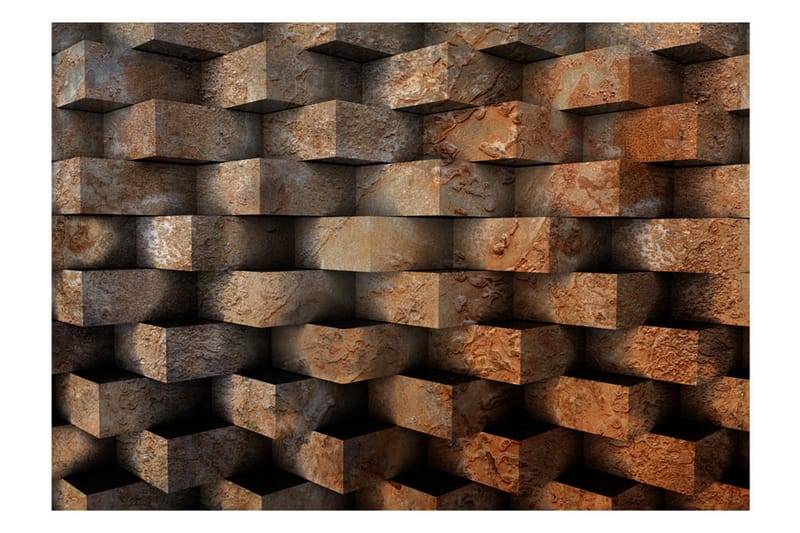 FOTOTAPET Brick Braid 250x175 - Artgeist sp. z o. o. - Inredning & dekor - Väggdekor - Tapeter & tapettillbehör - Fototapeter