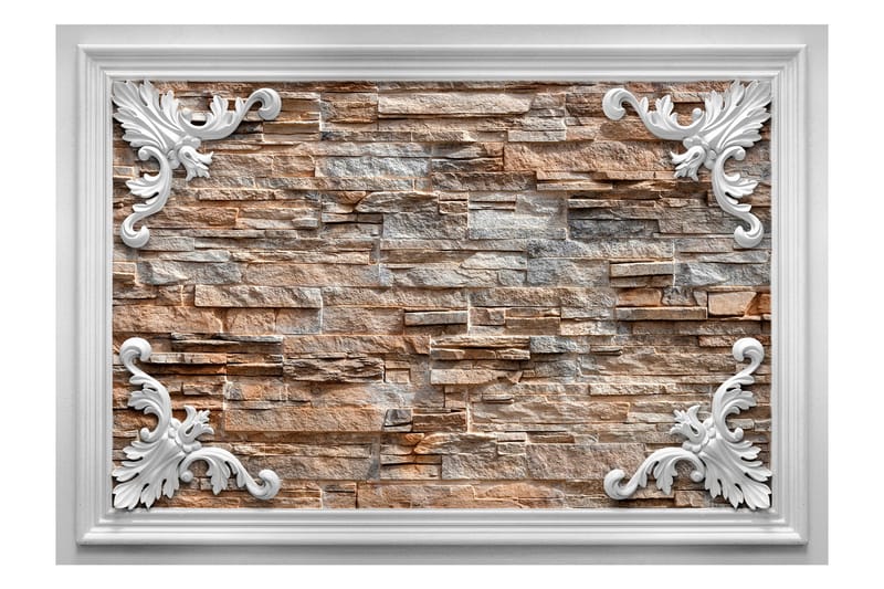 Fototapet Brick In The Frame Brown 250x175, Artgeist sp. z o. o.