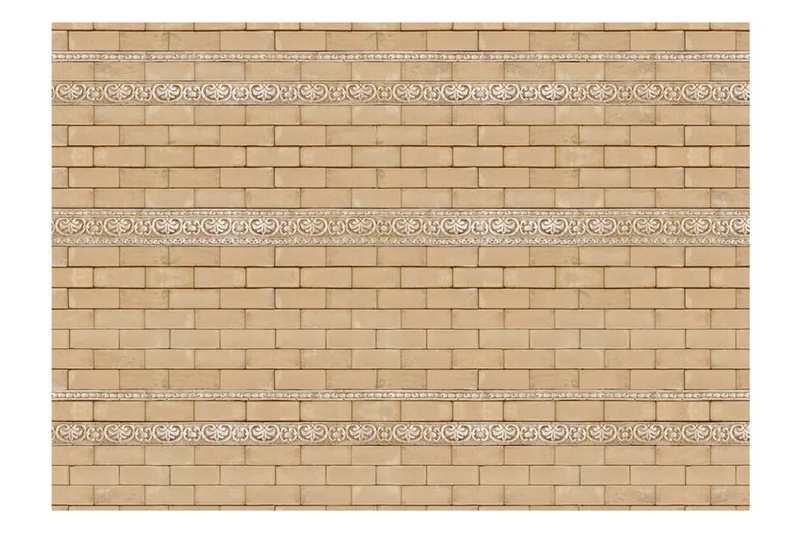 Fototapet Brick With Ornaments 100x70 - Artgeist sp. z o. o. - Inredning & dekor - Väggdekor - Tapeter & tapettillbehör - Fototapeter