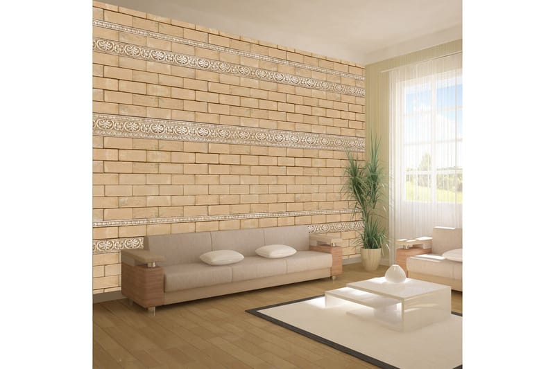 Fototapet Brick With Ornaments 150x105, Artgeist sp. z o. o.