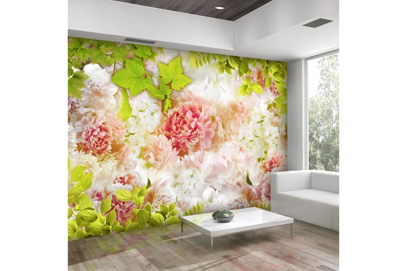 FOTOTAPET Bright Peonies 250x175 - Artgeist sp. z o. o. - Inredning & dekor - Väggdekor - Tapeter & tapettillbehör - Fototapeter