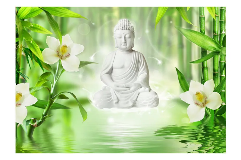 Fototapet Buddha And Nature 350x245 - Artgeist sp. z o. o. - Inredning & dekor - Väggdekor - Tapeter & tapettillbehör - Fototapeter