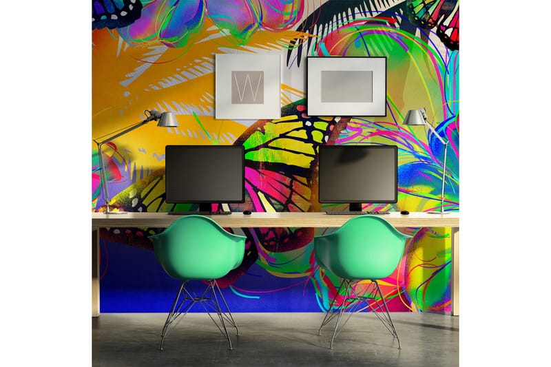 FOTOTAPET Butterflies In The Stomach 200x154 - Artgeist sp. z o. o. - Inredning & dekor - Väggdekor - Tapeter & tapettillbehör - Fototapeter