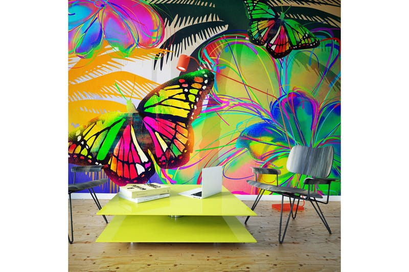 Fototapet Butterflies In The Stomach 450x270 - Artgeist sp. z o. o. - Inredning & dekor - Väggdekor - Tapeter & tapettillbehör - Fototapeter