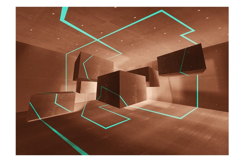 Fototapet Celadon Trail 400x280 - Artgeist sp. z o. o. - Inredning & dekor - Väggdekor - Tapeter & tapettillbehör - Fototapeter