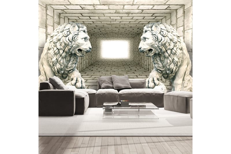 FOTOTAPET Chamber Of Lions 200x140 - Artgeist sp. z o. o. - Inredning & dekor - Väggdekor - Tapeter & tapettillbehör - Fototapeter