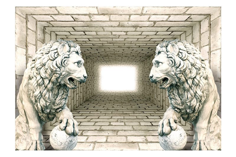 Fototapet Chamber Of Lions 200x140 - Artgeist sp. z o. o. - Inredning & dekor - Väggdekor - Tapeter & tapettillbehör - Fototapeter