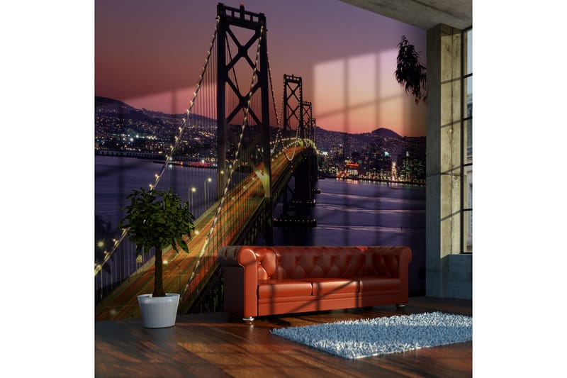FOTOTAPET Charming Evening In San Francisco 400x309 - Artgeist sp. z o. o. - Inredning & dekor - Väggdekor - Tapeter & tapettillbehör - Fototapeter