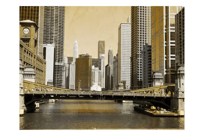 FOTOTAPET Chicagos Brygga Tappning Effekt 300x231, Artgeist sp. z o. o.